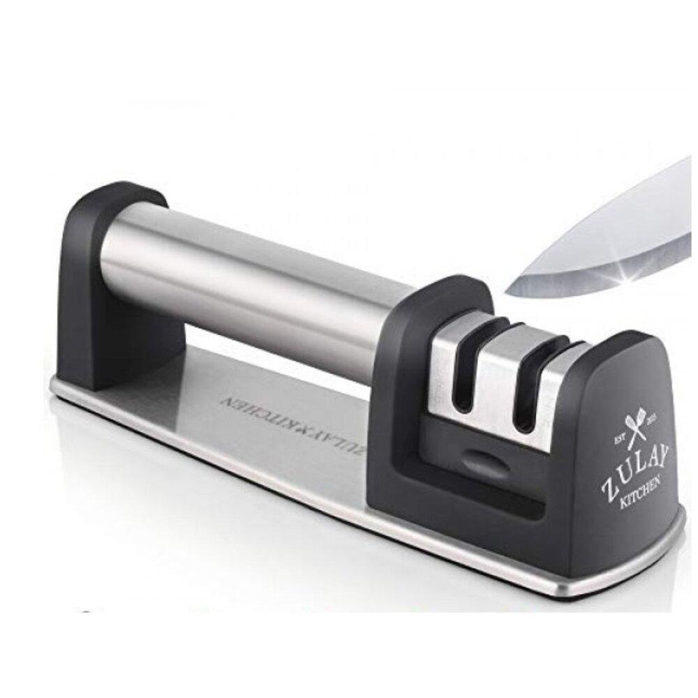 Zulay Knife Sharpener Black  2-Stage New in Box